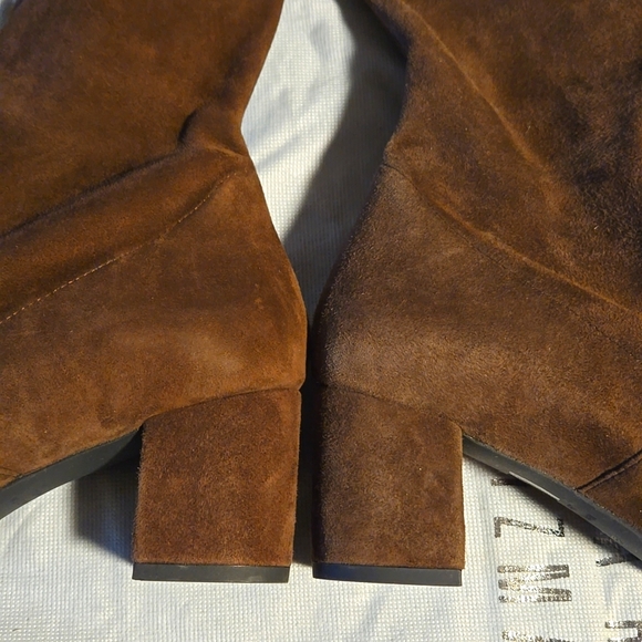 STUART WEITZMAN Genna Brown Over-the-Knee Suede Boots Size: 7.5M - Picture 13 of 15